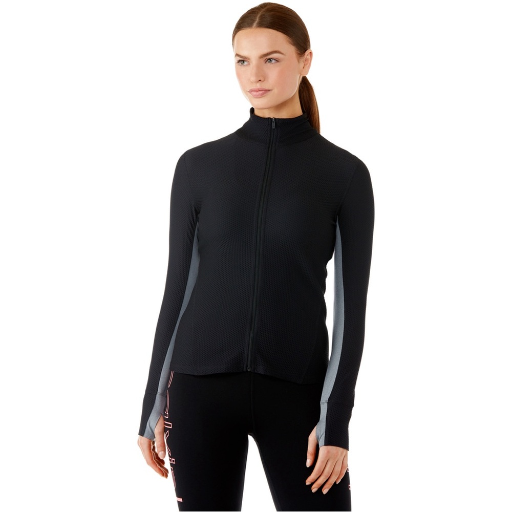 Calvin Klein Women's Premium Performance Long Sleeve Honeycomb Mesh Jacket XS